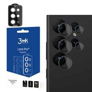 Sticlă securizată pentru obiectivul camerei pentru Samsung Galaxy S23 Ultra 3mk Lens Protection Pro Black