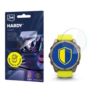 Sticlă hibridă pentru smartwatch Garmin Fenix 8 Solar/Sapphire 51mm - 3mk HARDY® Fusion Watch Protection™