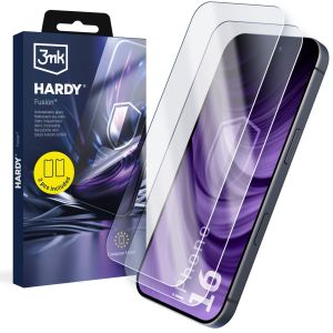 2x Szkło hybrydowe na Apple iPhone 16 - 3mk HARDY® Fusion™