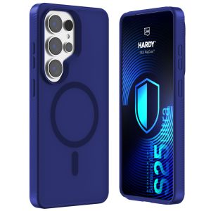 Husă fumurie cu MagSafe pentru Samsung Galaxy S25 Ultra – 3mk HARDY® Hazy MagCase™ Blue