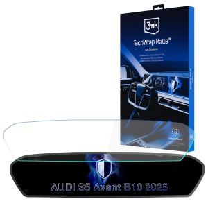 Folie de protecție mată pentru ecranul de navigație pentru AUDI S5 Avant B10 2025- – 3mk TechWrap Matte™ Center Display