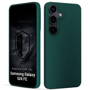 Husă din silicon pentru Samsung Galaxy S24 FE - 3mk HARDY® Mellow Case™ Green