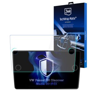Folie de protecție mată pentru ecranul de navigație pentru VW Passat B8 Discover Media 2017-23 – 3mk TechWrap Matte™ Center Display