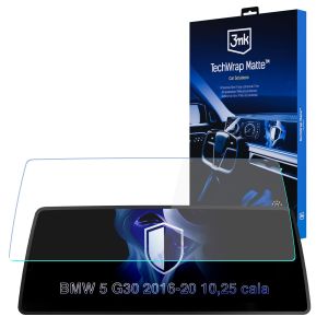 Folie de protecție mată pentru ecranul de navigație pentru BMW 5 G30 2016-20 10,25" – 3mk TechWrap Matte™ Center Display