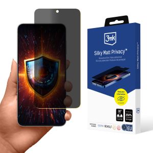 Folie de protecție pentru confidențialitate pentru Samsung Galaxy S26 FE - 3mk Silky Matt Privacy