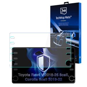 Folie de protecție mată pentru ecranul de navigație pentru Toyota Rav4 V 2018-25 – 3mk TechWrap Matte™ Center Display