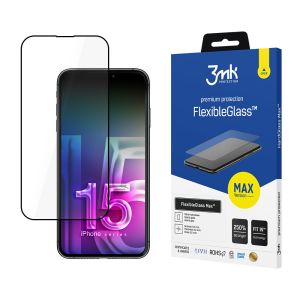 Sticlă hibridă necrăpată pentru Apple iPhone 15 Plus - 3mk FlexibleGlass Max