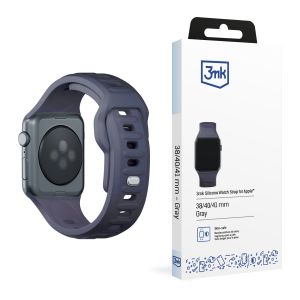 Pasek na 38/40/41/42 mm Gray (small) - Curea de silicon 3mk