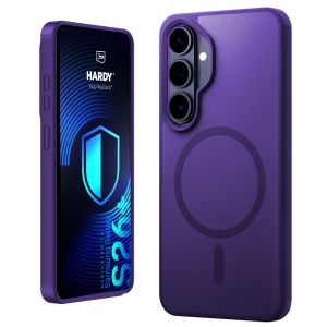 Husă fumurie cu MagSafe pentru Samsung Galaxy S26+ – 3mk HARDY® Hazy MagCase™ Purple