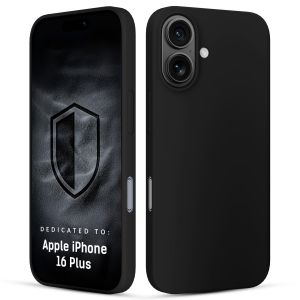 Husă din silicon pentru Apple iPhone 16 Plus - 3mk HARDY® Mellow Case™ Black