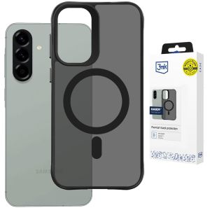 Husă fumurie cu MagSafe pentru Samsung Galaxy A36/A56 – 3mk HARDY® Hazy MagCase™ Black