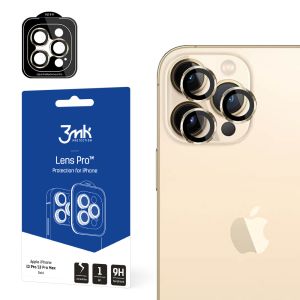 Sticlă securizată pentru obiectivul camerei pentru Apple iPhone 13 Pro/13 Pro Max 3mk Lens Protection Pro Gold