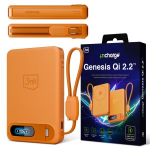 Powerbank 10 000 mAh cu MagSafe USB-C PD45W 3mk Genesis™ Orange