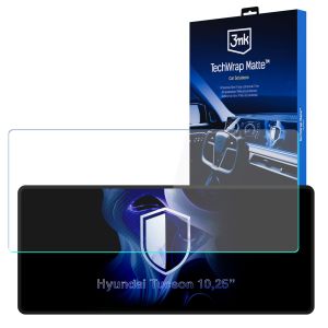 Folie de protecție mată pentru ecranul de navigație pentru Hyundai Tucson 10,25 inches (2020-2024) – 3mk TechWrap Matte™ Center Display