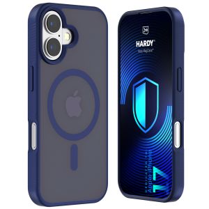 Husă fumurie cu MagSafe pentru Apple iPhone 17 – 3mk HARDY® Hazy MagCase™ Blue