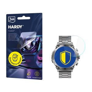 Sticlă hibridă pentru smartwatch Garett Atom - 3mk HARDY® Fusion Watch Protection™