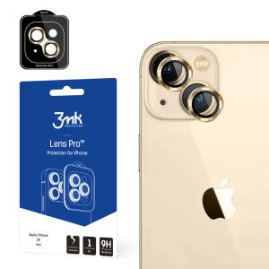 Sticlă securizată pentru obiectivul camerei pentru Apple iPhone 14 3mk Lens Protection Pro Gold