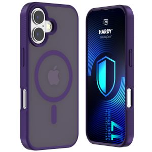 Husă fumurie cu MagSafe pentru Apple iPhone 17 – 3mk HARDY® Hazy MagCase™ Purple