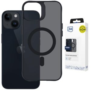 Husă fumurie cu MagSafe pentru Apple iPhone 14 Plus – 3mk HARDY® Hazy MagCase™ Black