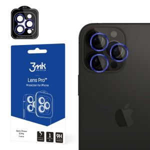 Sticlă securizată pentru obiectivul camerei pentru Apple iPhone 15 Pro 3mk Lens Protection Pro Royal Blue