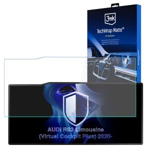 Folie de protecție mată pentru ecranul de navigație pentru AUDI RS3 Limousine (Virtual Cockpit Plus) 2020- – 3mk TechWrap Matte™ Center Display