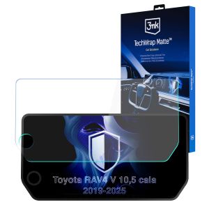 Folie de protecție mată pentru ecranul de navigație pentru Toyota RAV4 V 2019- – 3mk TechWrap Matte™ Center Display