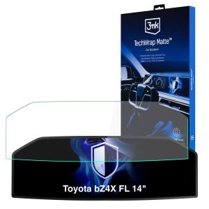 Folie mată de protecție pentru ecranul panoului de instrumente pentru Toyota bZ4X FL 14" 2025- - 3mk TechWrap Matte Cluster™