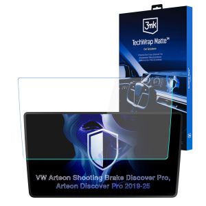 Folie de protecție mată pentru ecranul de navigație pentru VW Arteon Shooting Brake Discovery Pro 2019- – 3mk TechWrap Matte™ Center Display