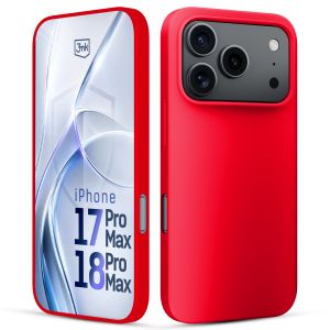 Husă din silicon pentru Apple iPhone 17 Pro Max/ 18 Pro Max - 3mk HARDY® Mellow Case™ Red
