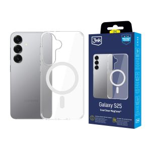 Protecție durabilă cu MagSafe pentru Samsung Galaxy S25 - 3mk EverClear MagCase