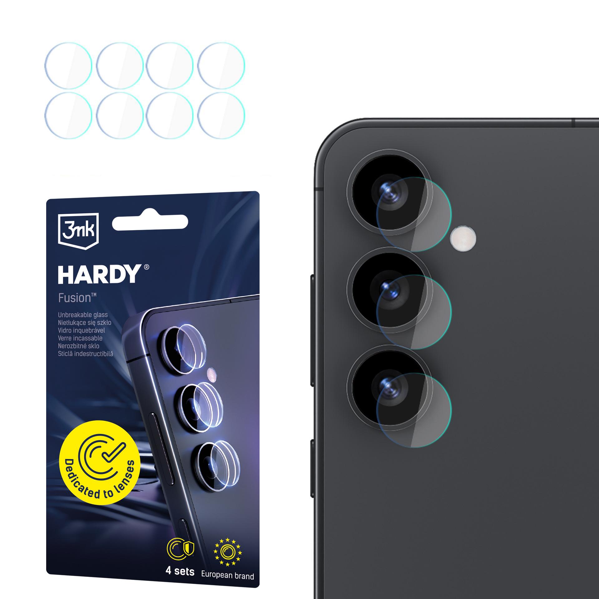 Sticlă pentru lentila aparatului foto pentru Samsung Galaxy S25 - 3mk HARDY® Fusion Lens Protection™
