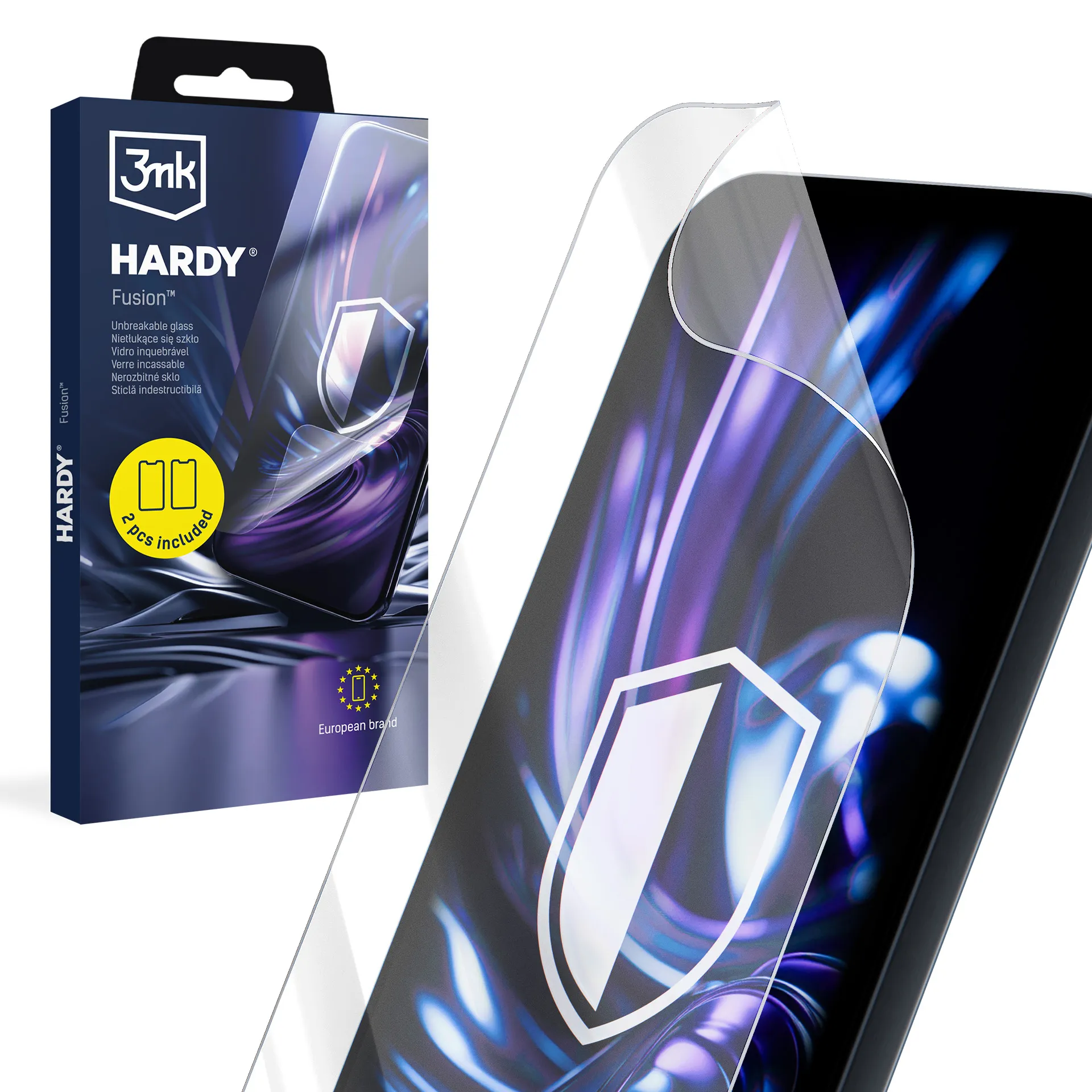 Sticlă hibridă pentru Apple iPhone 12 - 3mk Hardy Fusion