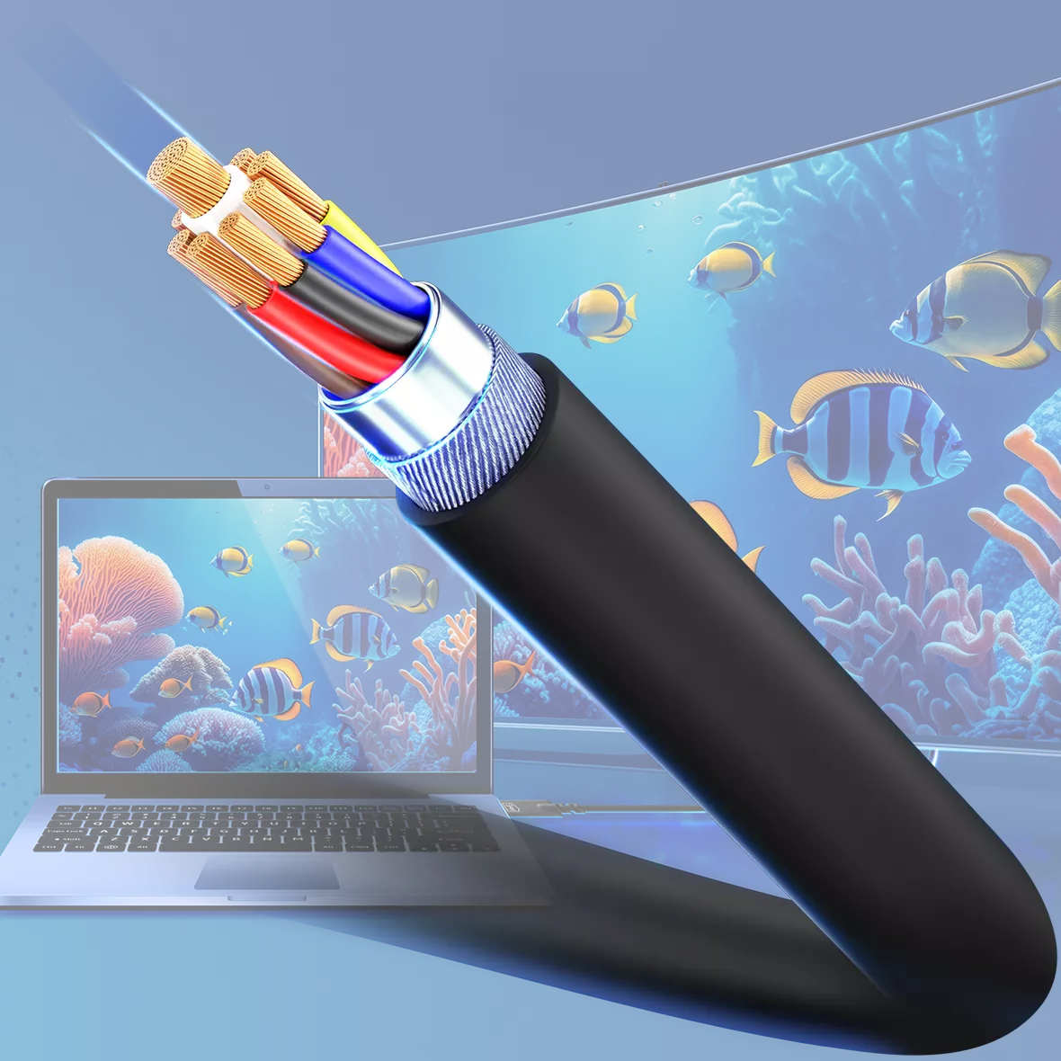 Asigură o calitate înaltă a imaginii și transfer de date rapid.