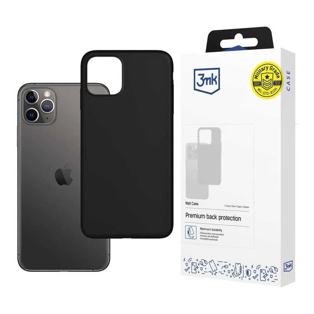 Carcasă pentru Apple iPhone 11 Pro Max - 3mk Matt Case Negru