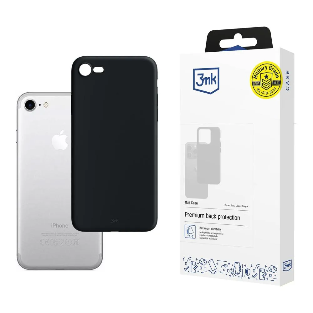 Carcasă pentru Apple iPhone 7/8 - 3mk Matt Case Negru