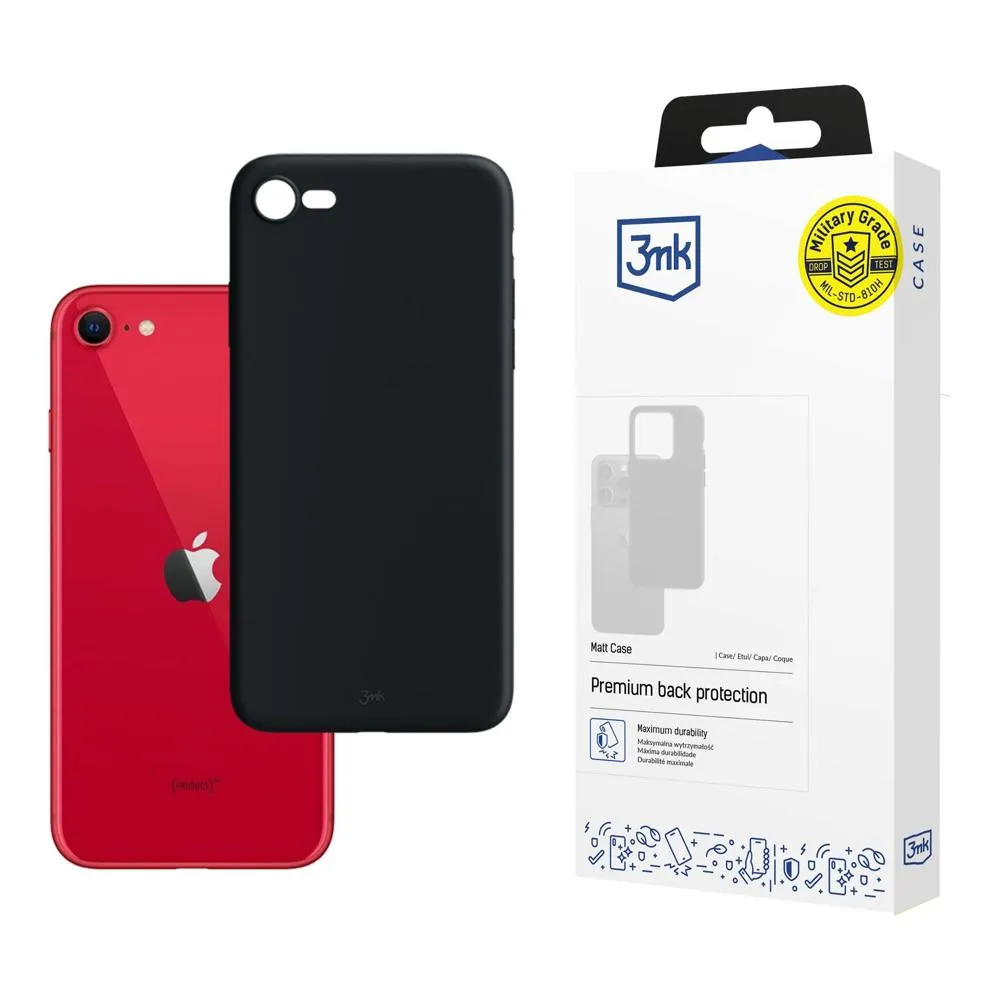 Carcasă pentru Apple iPhone SE 2020/2022 - 3mk Matt Case Negru