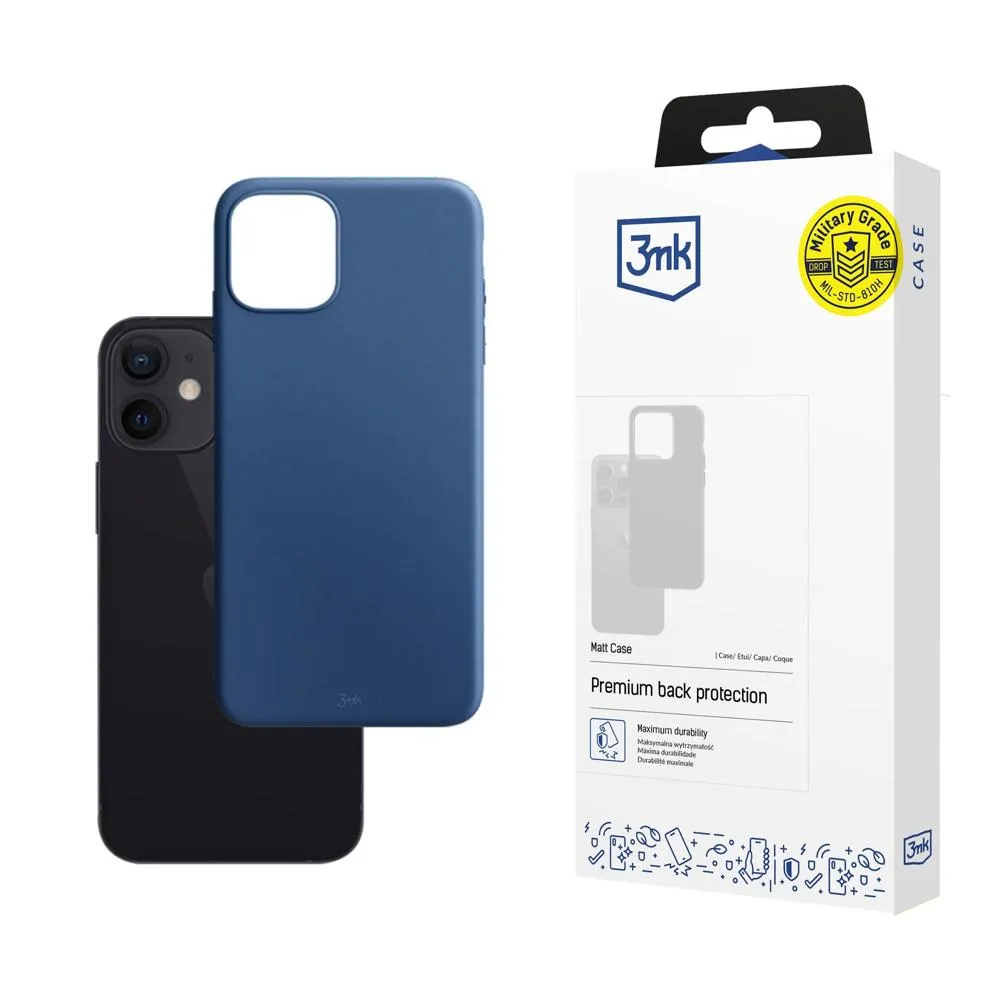 Husă pentru Apple iPhone 12 Mini - 3mk Matt Case Blueberry