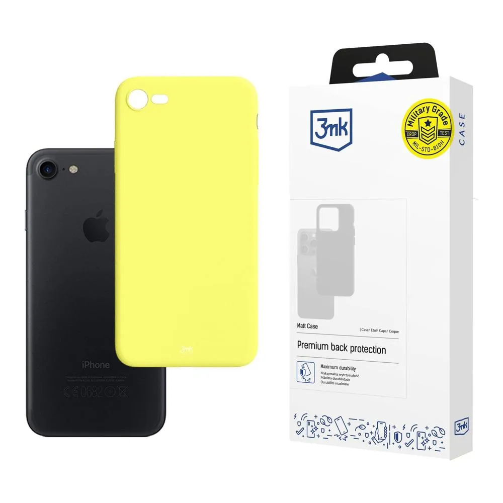 Husă pentru Apple iPhone 7/8/SE 2020/2022 - 3mk Matt Case Lime