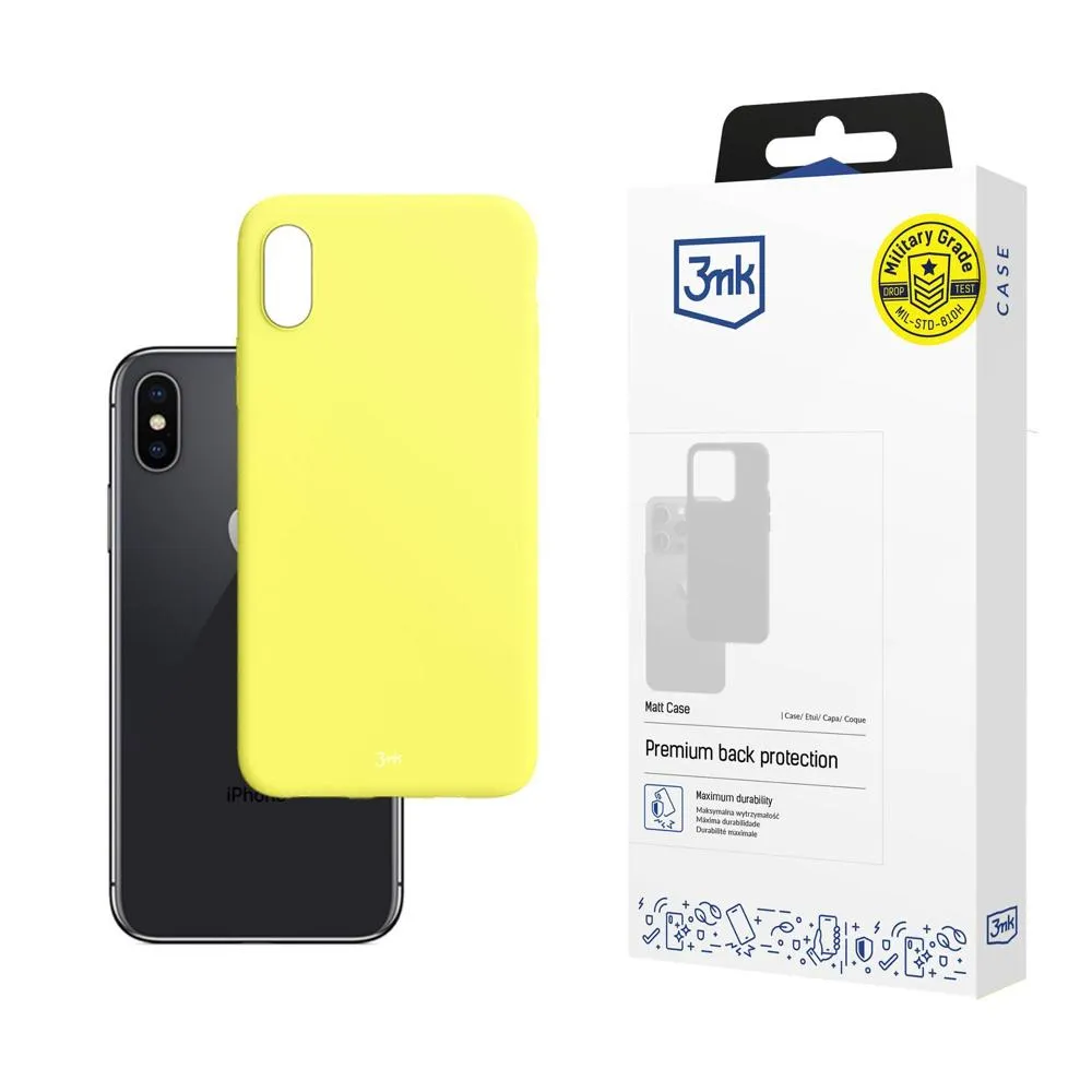 Husă pentru Apple iPhone X/XS - 3mk Matt Case Lime