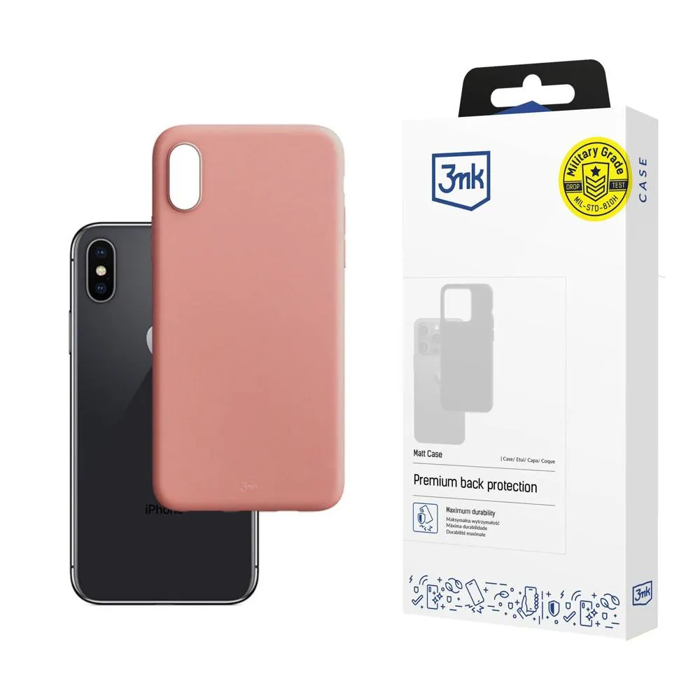 Husă pentru Apple iPhone X/XS - 3mk Matt Case Lychee
