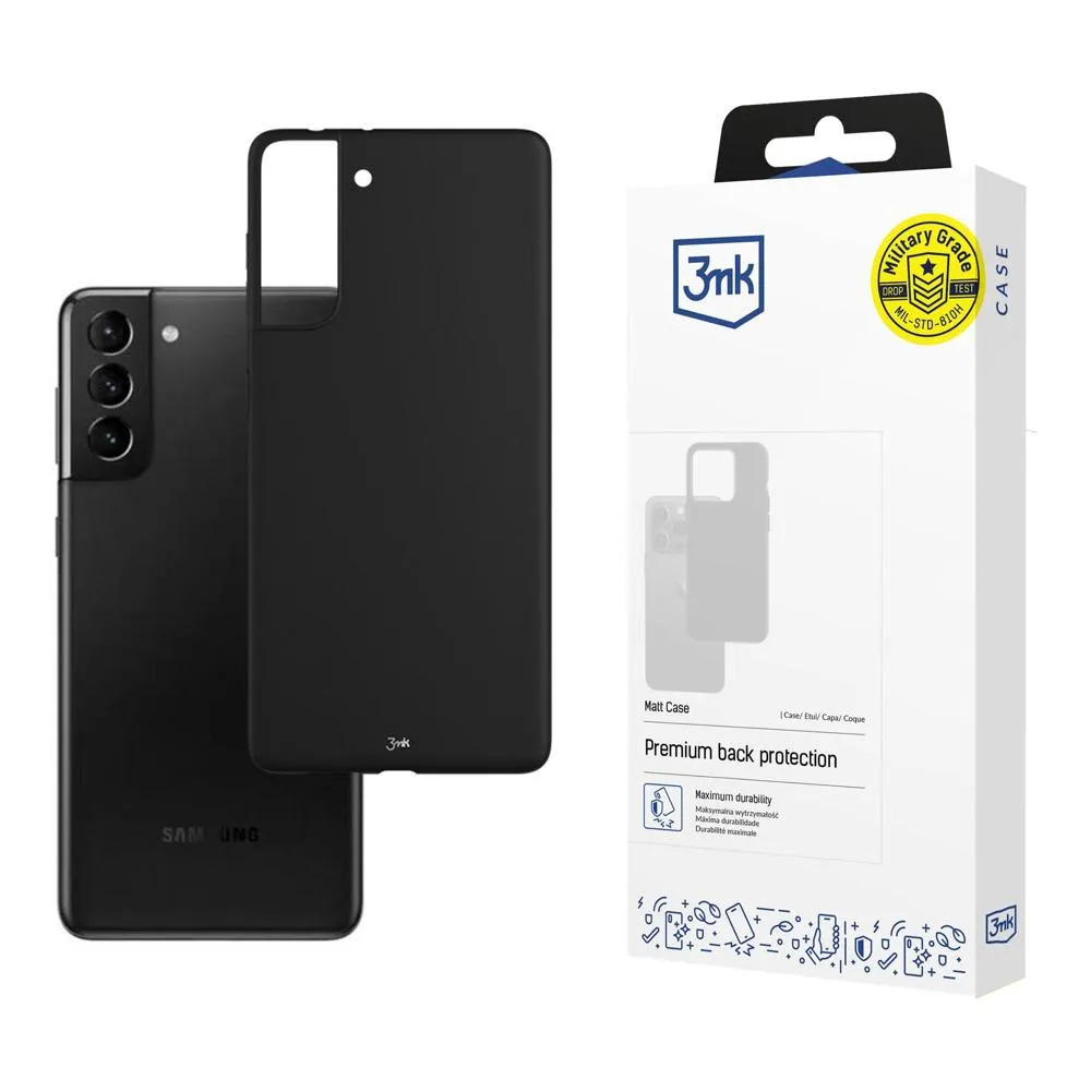 Carcasă pentru Samsung Galaxy S21 5G - 3mk Matt Case Negru