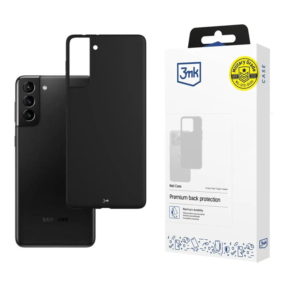 Carcasă pentru Samsung Galaxy S21+ 5G - 3mk Matt Case Negru