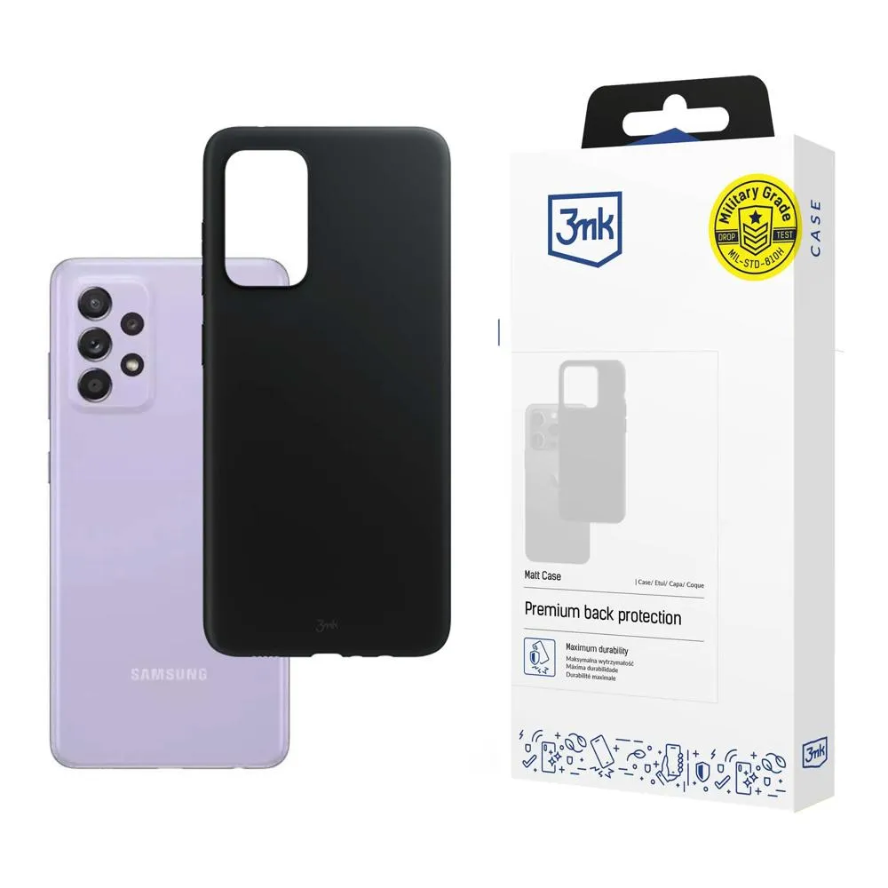 Carcasă pentru Samsung Galaxy A52 4G/5G A52s 5G - 3mk Matt Case Negru