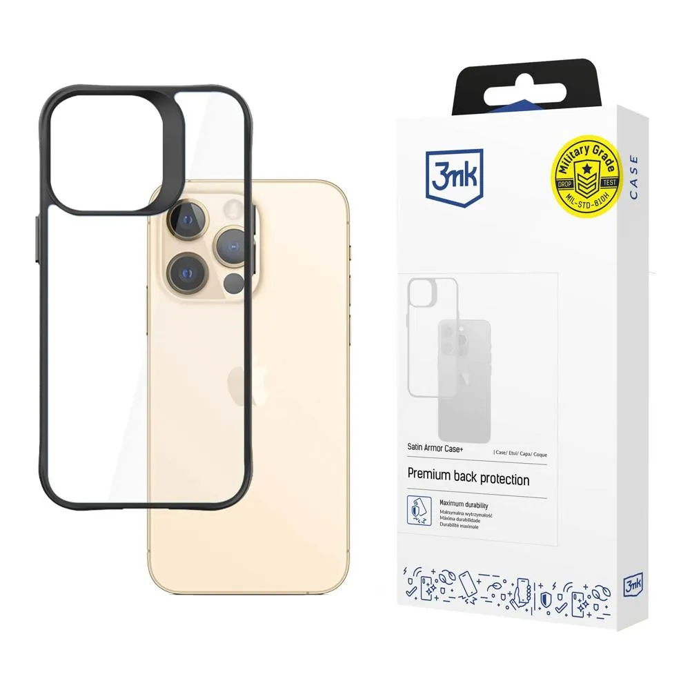 Husă pentru Apple iPhone 13 Pro Max - 3mk Satin Armor Case+