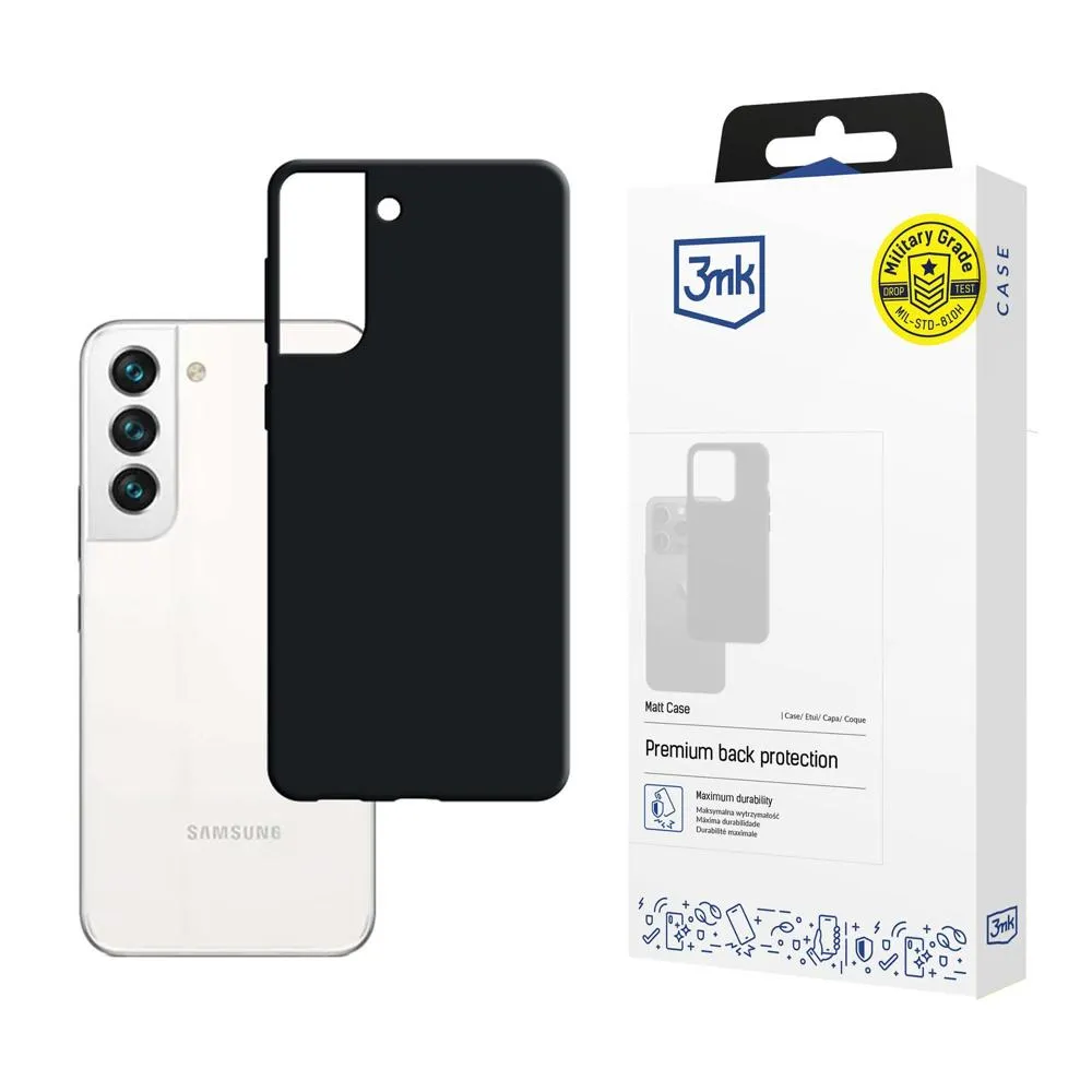 Carcasă pentru Samsung Galaxy S22 5G - 3mk Matt Case Negru