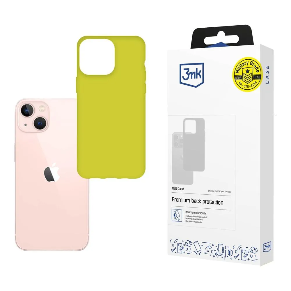 Husă pentru Apple iPhone 14 - 3mk Matt Case Lime