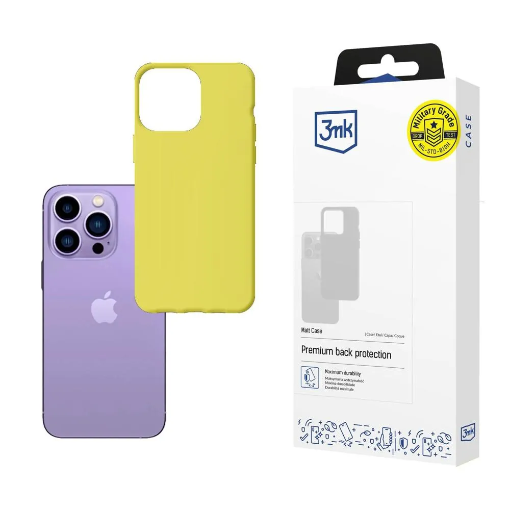 Husă pentru Apple iPhone 14 Pro - 3mk Matt Case Lime