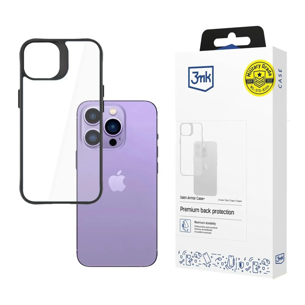 Husă pentru Apple iPhone 14 Pro - 3mk Satin Armor Case+