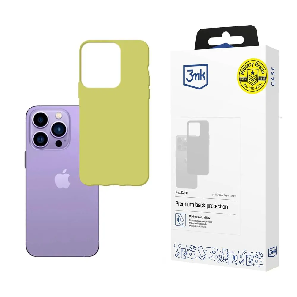 Husă pentru Apple iPhone 14 Pro Max - 3mk Matt Case Lime