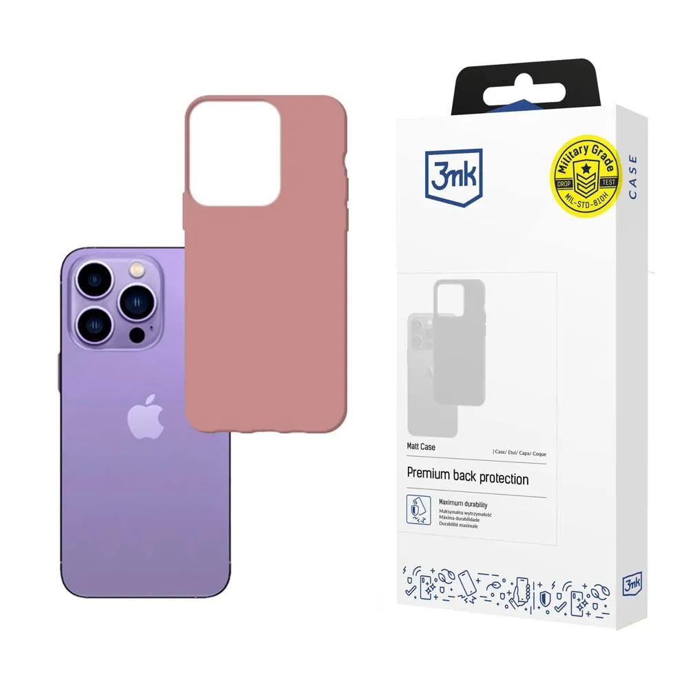 Husă pentru Apple iPhone 14 Pro Max - 3mk Matt Case Lychee